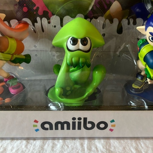 Nintendo: 2015 Splatoon Amiibo Set - Green, Blue, Orange - Picture 4 of 16